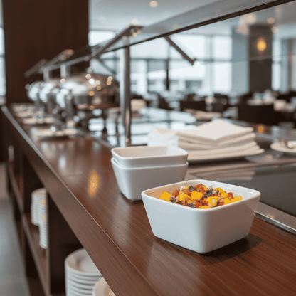 Bowl Cuadrado 13 X 9 Cm Bar Porcelain