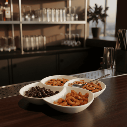 Bowl Cuadruple Circular 23 X 23 Cm Bar Porcelain