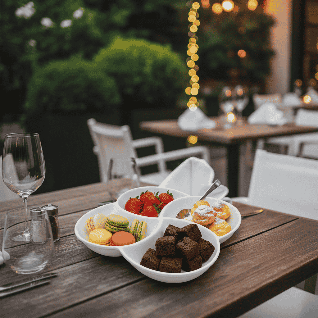 Bowl Cuadruple Circular 23 X 23 Cm Bar Porcelain