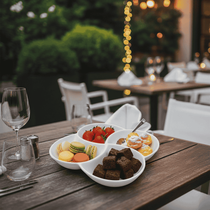 Bowl Cuadruple Circular 23 X 23 Cm Bar Porcelain