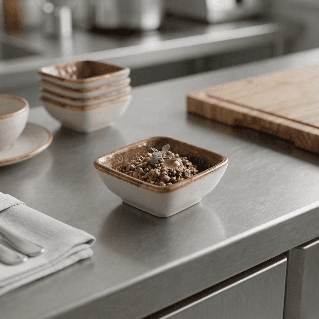 Pocillo Cuadrado Cowry 9 Cm By Bone