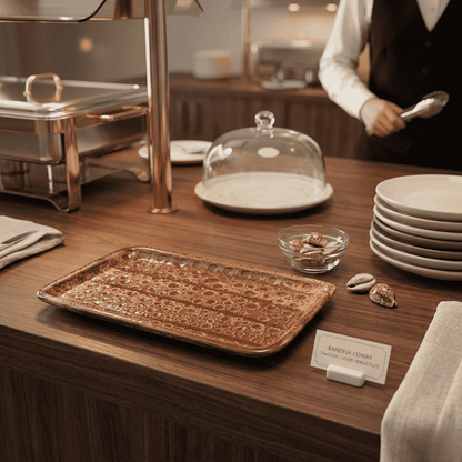 Bandeja Rectangular Cowry 35 X 21 Cm By Bone
