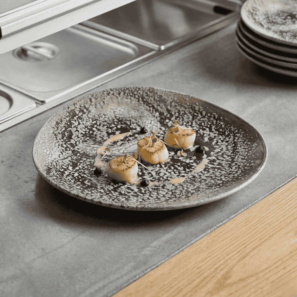 Plato Poliforma Island Onix 32 X 27 Cm By Bone