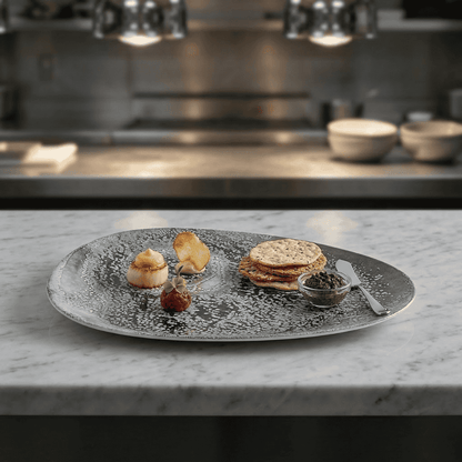 Plato Poliforma Island Onix 40 X 25 Cm By Bone