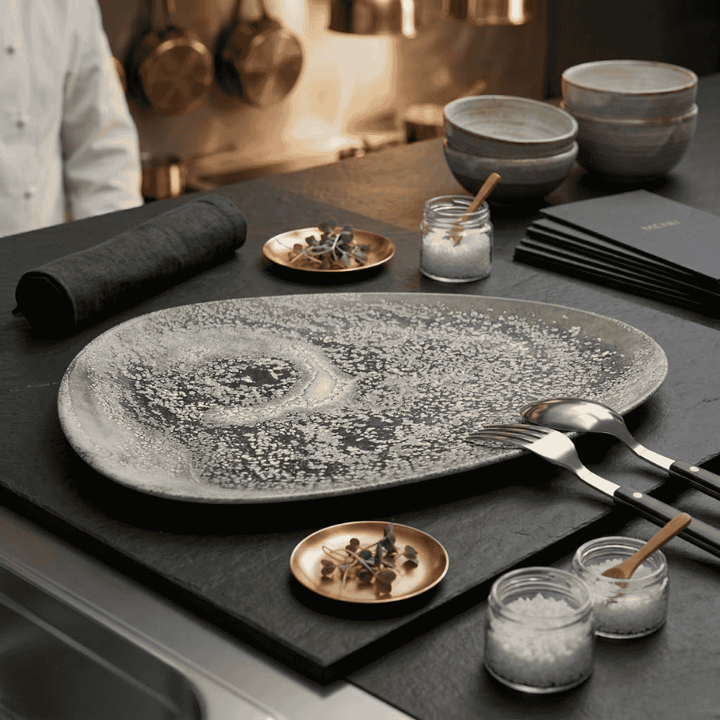 Plato Poliforma Island Onix 40 X 25 Cm By Bone