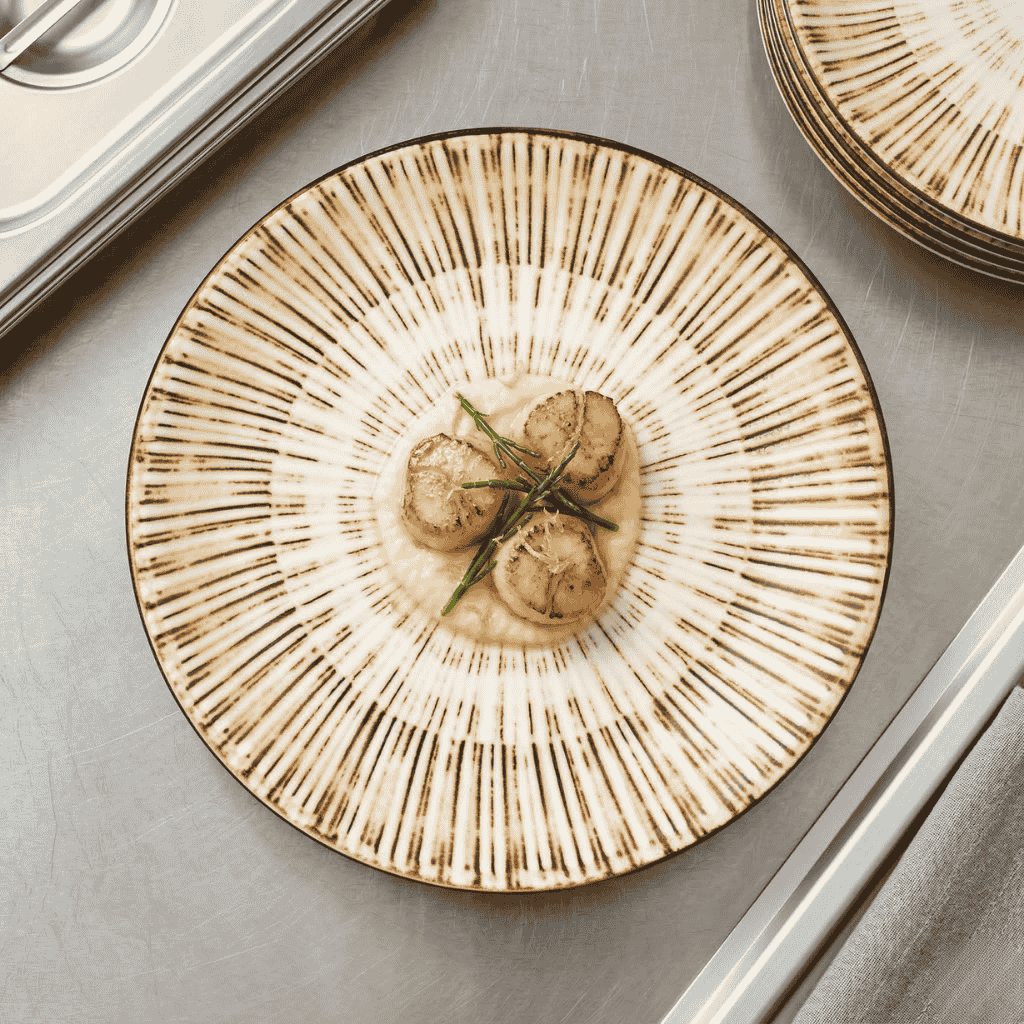 Plato Plano Legna 23 Cm By Bone