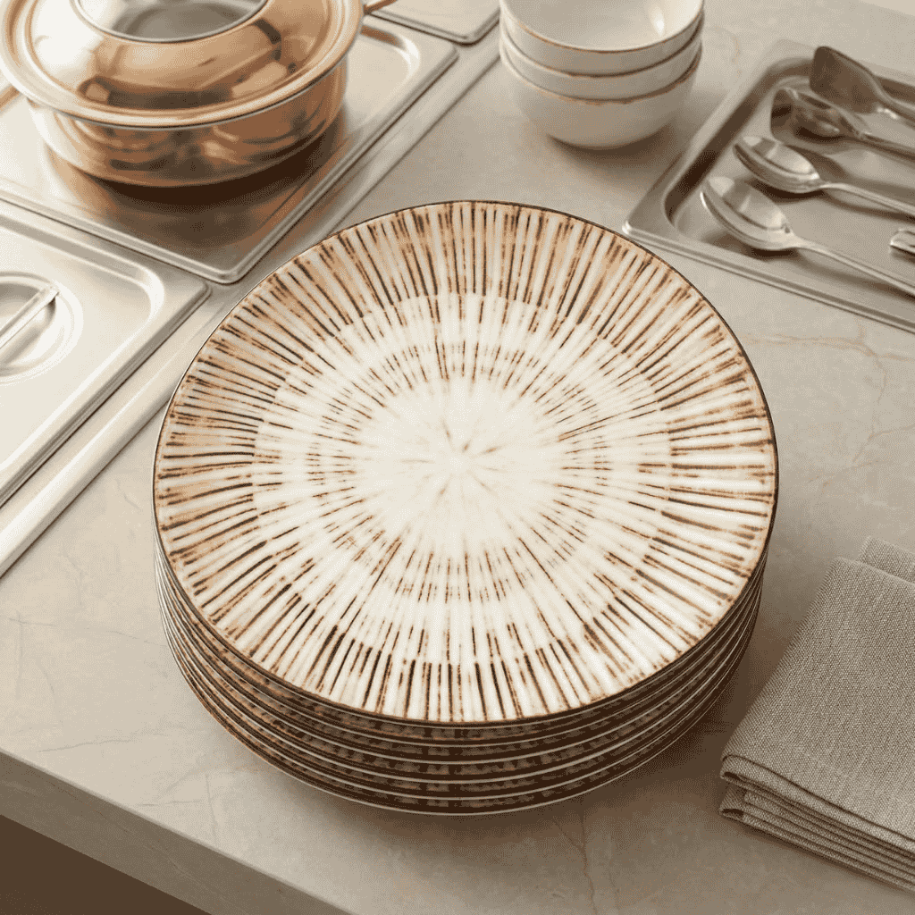 Plato Plano Legna 23 Cm By Bone