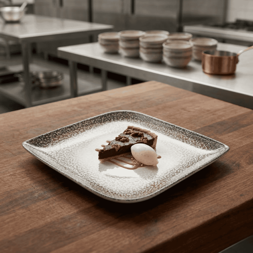 Plato Cuadrado Spazio 27,5 Cm By Bone